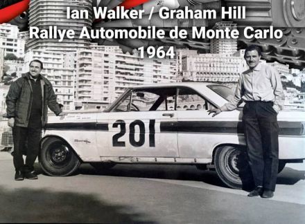 Graham Hill i Ian Walker – Ford Falcon Sprint.