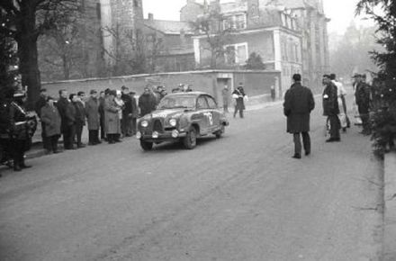 Olle Bromark i Kjell Lyxell – Saab 96.
