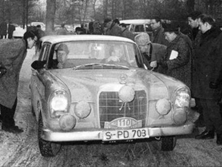 Eugen Böhringer i Klaus Kaiser – Mercedes Benz 300 SE.
