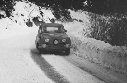 Lars Usterud Svendsen i Odd Sanne – Saab 96.