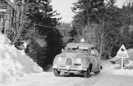 Olle Bromark i Kjell Lyxell – Saab 96.