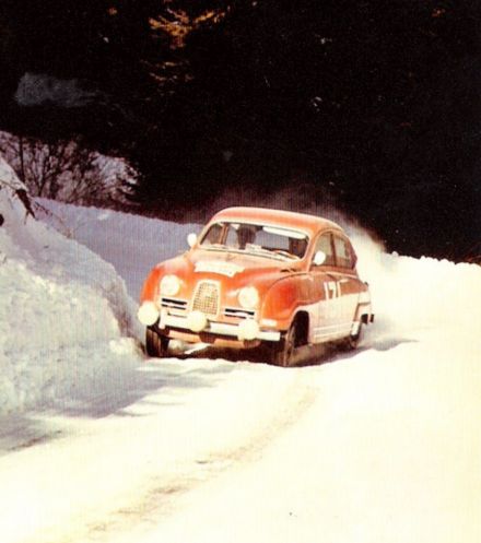 Eric Carlsson i Gunnar Palm – Saab 96.