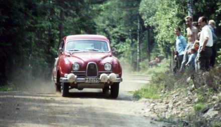 Simo Lampinen i P.Troberg – Saab 96 Sport.