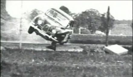 Erik Carlsson i Gunnar Palm – Saab 96 Sport.