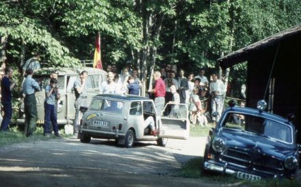 Harry Kallstrom i Ragnvald Hakansson – BMC Mini Morris Cooper S.