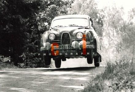 Simo Lampinen i P.Troberg – Saab 96 Sport.