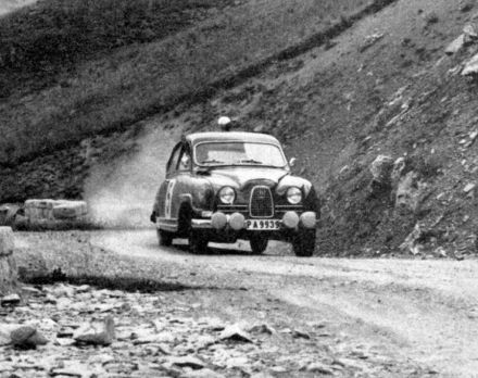 Erik Carlsson i Gunnar Palm – Saab 96.