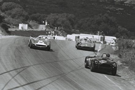 Nr.98.Ed Leslie - Shelby Cobra, nr.8.John Cannon - Scarab Mk IV, nr.5.Chuck Daigh - Lotus 19 Monte Carlo