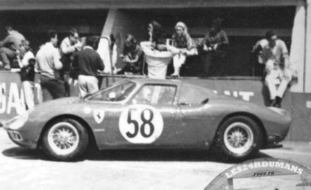 David Piper i Jochen Rindt - Ferrari 250 LM.