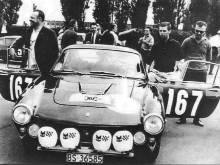 Charly Müller i Heini Walter - Ferrari 250 GT Lusso.
