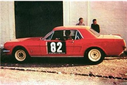 Bo Ljungfeldt i Fergus Sager - Ford Mustang.