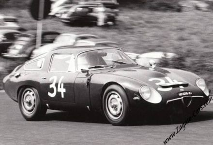 Giampiero Biscaldi i Ernst Furtmayr - Alfa Romeo Giulia TZ.