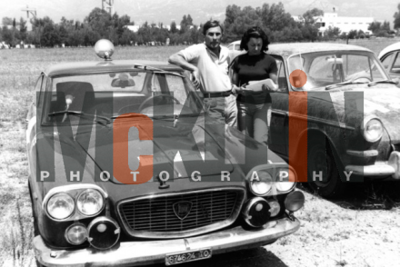 Rene Trautmann i C.Bouchet na samochodzie Lancia Flavia coupe.