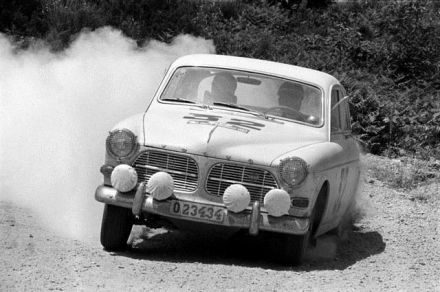 C.M.Skogh i J.Berggren na samochodzie Volvo 122S Amazon.