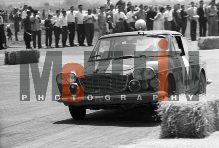 Rene Trautmann i C.Bouchet na samochodzie Lancia Flavia coupe.