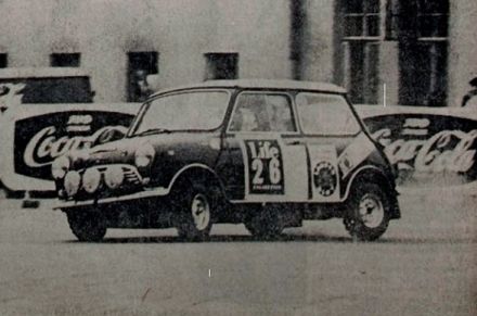 Rauno Aaltonen i Anssi Järvi - BMC Mini Cooper S.