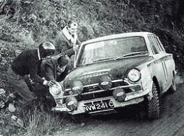 Jim Clark i Brian Melia – Ford Cortina Lotus.