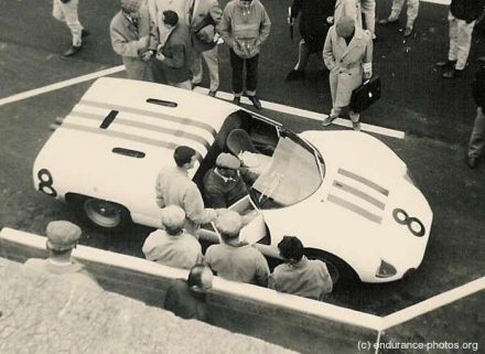 Jo Siffert i Jochen Neerpasch na samochodzie Maserati Tipo 65