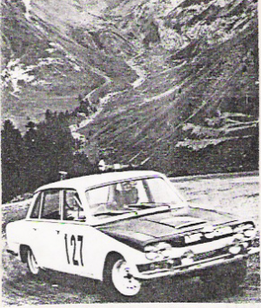 J.Sprinzel na samochodzie Triumph 2000.