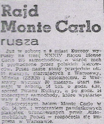 (Express Wieczorny z dn.14.01.1965r)