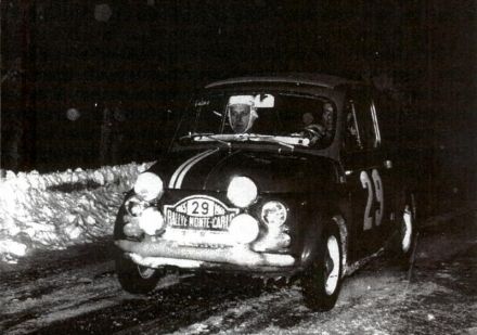 Sobiesław Zasada i Kazimierz Osiński na samochodzie Steyr Puch 650 TR.