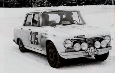 Gerardo De Andres i Enrique Ruiz Gimenez – Alfa Romeo Giulia Super Ti.