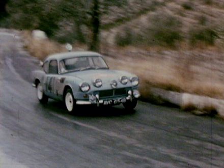 Simo Lampinen i Jyrki Ahava – Triumph Spitfire.