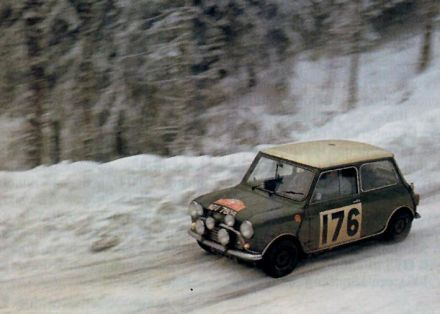 Harry Kallstrom i Ragnvald Haakansson – BMC Mini Cooper S.