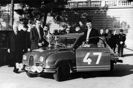 Ove Andersson i Torsten Aman – Saab 96 Sport.