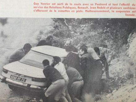 Verrier na samochodzie Panhard.
