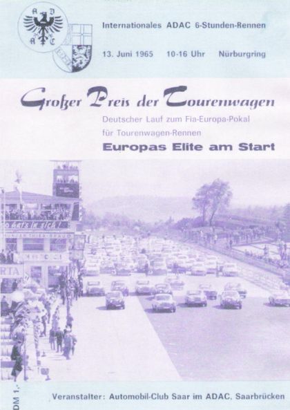 6h Nürburgring (D). 3 eliminacja. 13.06.1965r.