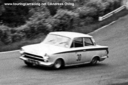 John Whitmore i Jack Sears na samochodzie Ford Lotus Cortina