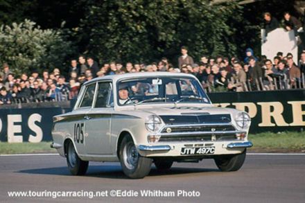 Jim Clark na samochodzie Ford Lotus Cortina