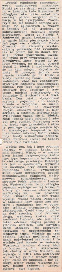 Łańcut. 3 eliminacja.  9.10.1966r.