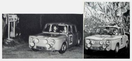 Jean Francois Piot i J.Jacob -  Renault 8 Gordini proto.