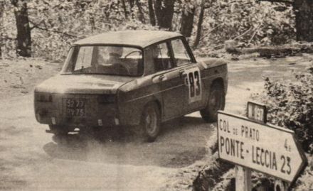 Jean Francois Piot i J.Jacob -  Renault 8 Gordini proto.