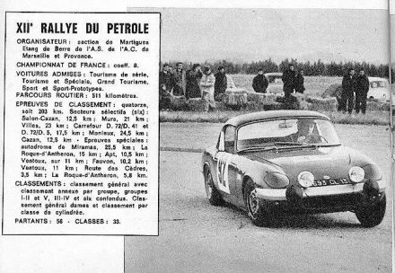 12 Rallye du Petrole. 19-20.11.1966r.