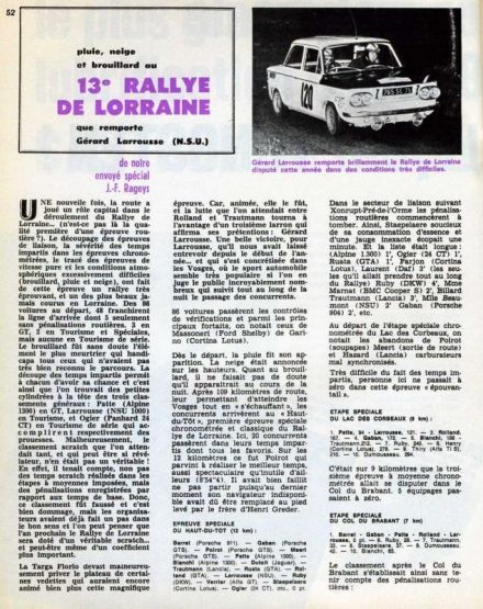 13 Rallye de Lorraine.