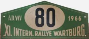 11 Rallye Wartburg.  28-30.10.1966r.