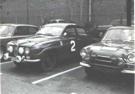 Åke Andersson i Sven Svedberg – Saab 96.
