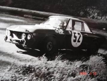 René Trautmann i Claudine Trautmann – Lancia Fulvia HF coupe.