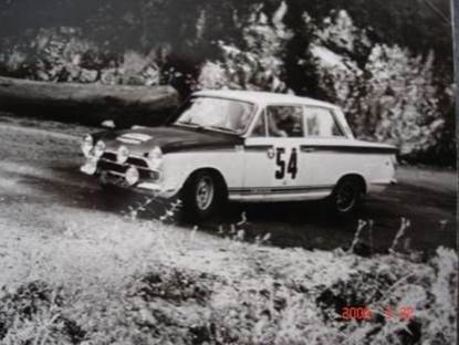 Roger Clark i Brian Melia - Ford Lotus-Cortina.