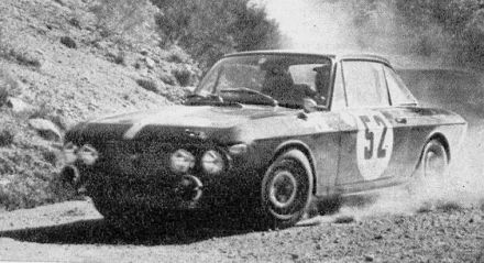 René Trautmann i Claudine Trautmann – Lancia Fulvia HF coupe.