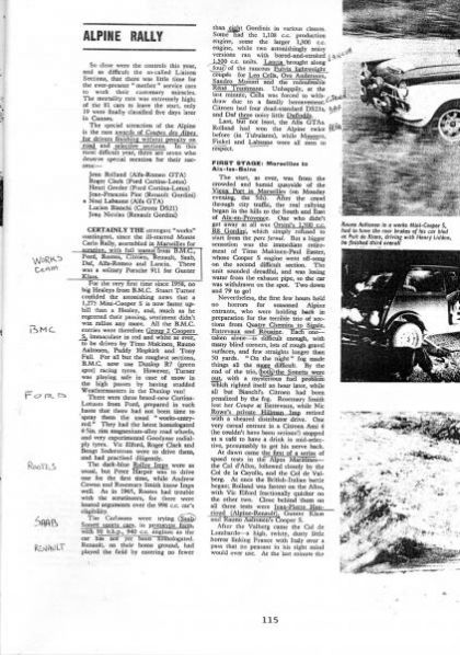 27 Rallye Coupe des Alpes (F). 12 eliminacja.  5-9.10.66r.