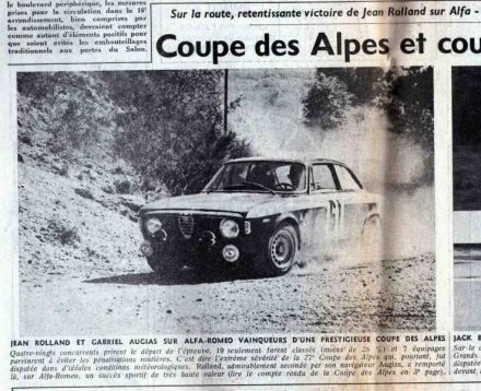 27 Rallye Coupe des Alpes (F). 12 eliminacja.  5-9.10.66r.