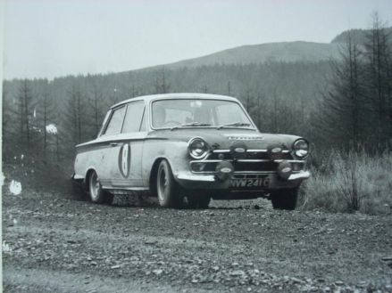 Jim Clark i Brian Melia – Ford Lotus Cortina.