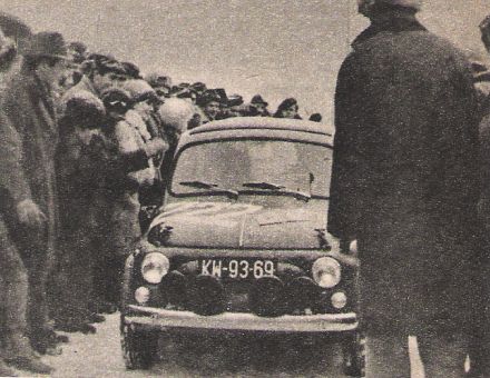 Aleksander Sobański i Czesław Wodnicki – Steyr Puch 650 TR.   (Motor 5 / 1966)