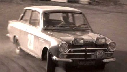 Bo Ljungfeldt i Bertil Rahnfeldt – Ford Cortina Lotus.