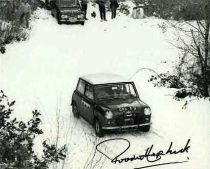 Paddy Hopkirk i Henry Liddon – BMC Mini Cooper S.
