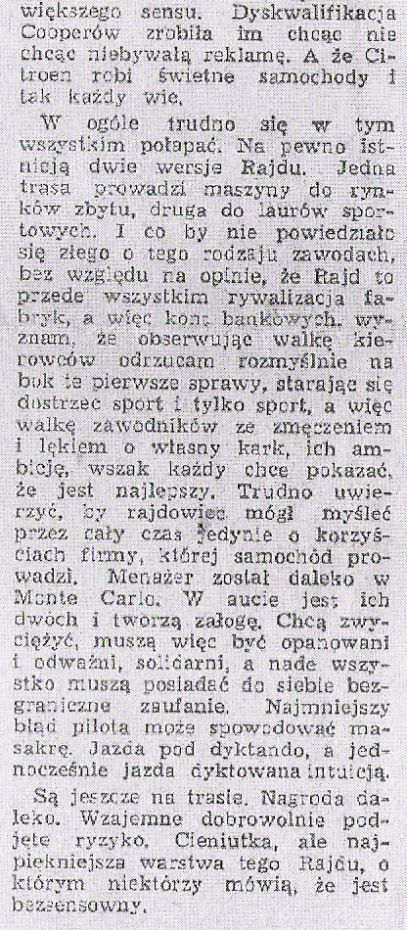 35 Rallye  Monte  Carlo (MC). 1 eliminacja.  14-21.01.1966r.